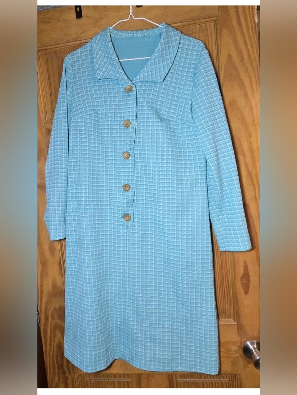 Vintage Turquoise House Dress 💙